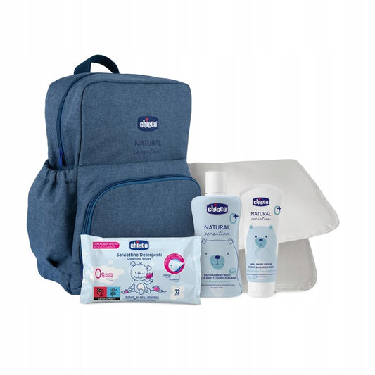 CHICCO Natural mochila para pañales, accesorios y cosméticos