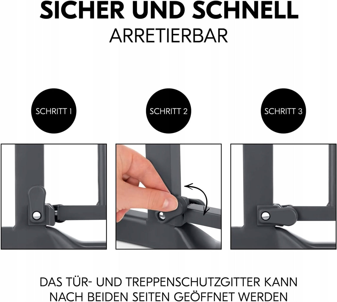 HAUCK Clear Step Treppenschutzgitter, schraubenlos, 96-101