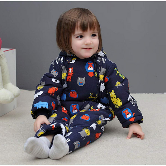 JIAMY winteroverall met capuchon 9-12 maanden
