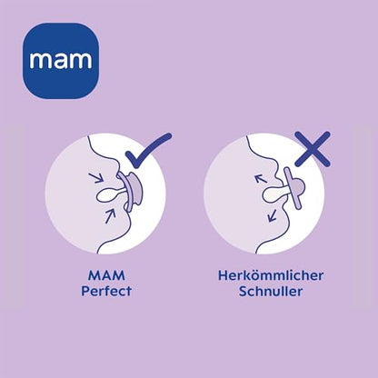 MAM Perfect Day & Night silikonesutter 0-6m x4 LYSER