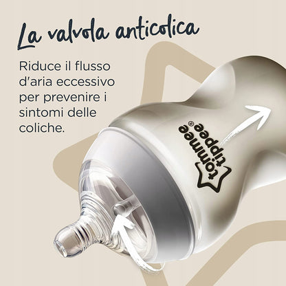 TOMMEE TIPPEE set iniziale BOTTIGLIE IN VETRO