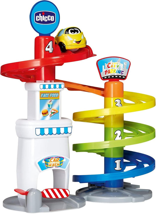 CHICCO Multilevel Car Parking multi-level parking garage + Turbo Ball car