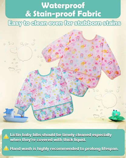 LICTIN hagesmække med lomme 6-24 m x3