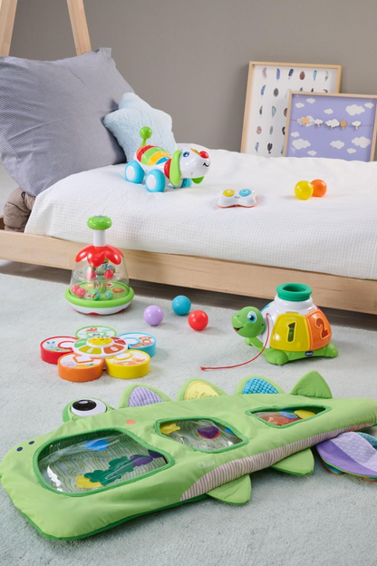 CHICCO Rainbow Spinner trottola con motivo prato 16 x 22 cm 6 m+