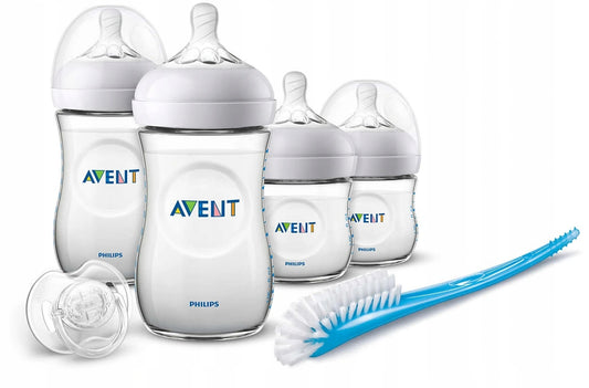 PHILIPS AVENT sada 4 lahviček, dudlík, kartáč