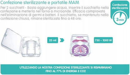 MAM COMFORT smoczek x2 3-12 msc