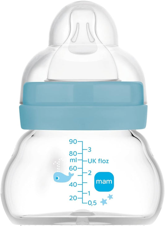 MAM Feel Good biberon din sticlă 90 ml 0 m+ tetină 1