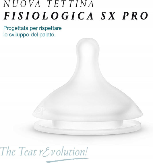 SUAVINEX συμμετρική θηλή μπιμπερό x2 0m+ SX PRO