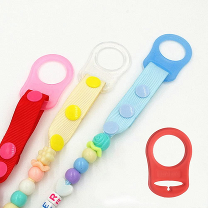 BABY manici in silicone per catenelle porta succhietto 8 pezzi