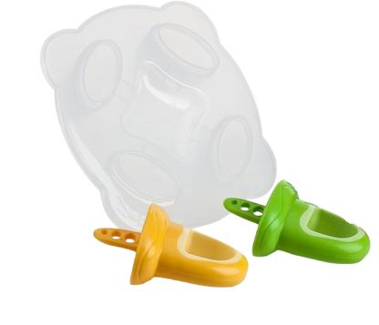 NUBY cumi alakú jégkrém forma 2 db + fagyasztó tálca