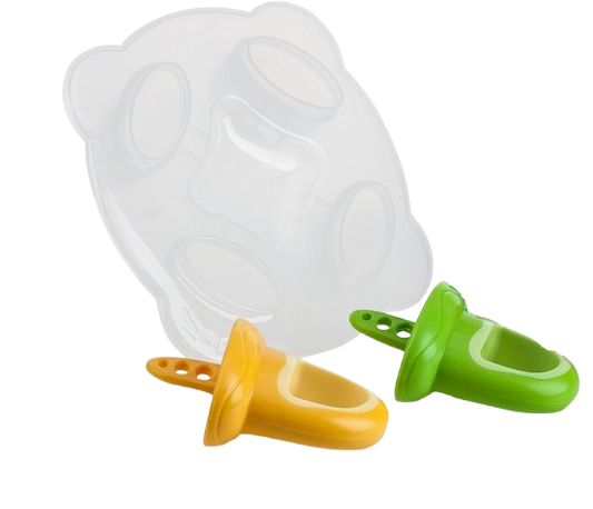 NUBY stampo per ghiaccioli a forma di ciuccio 2 pezzi + vassoio per congelare