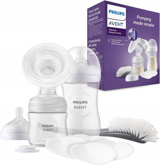 PHILIPS AVENT Natural SCF430/60 sacaleches manual con accesorios