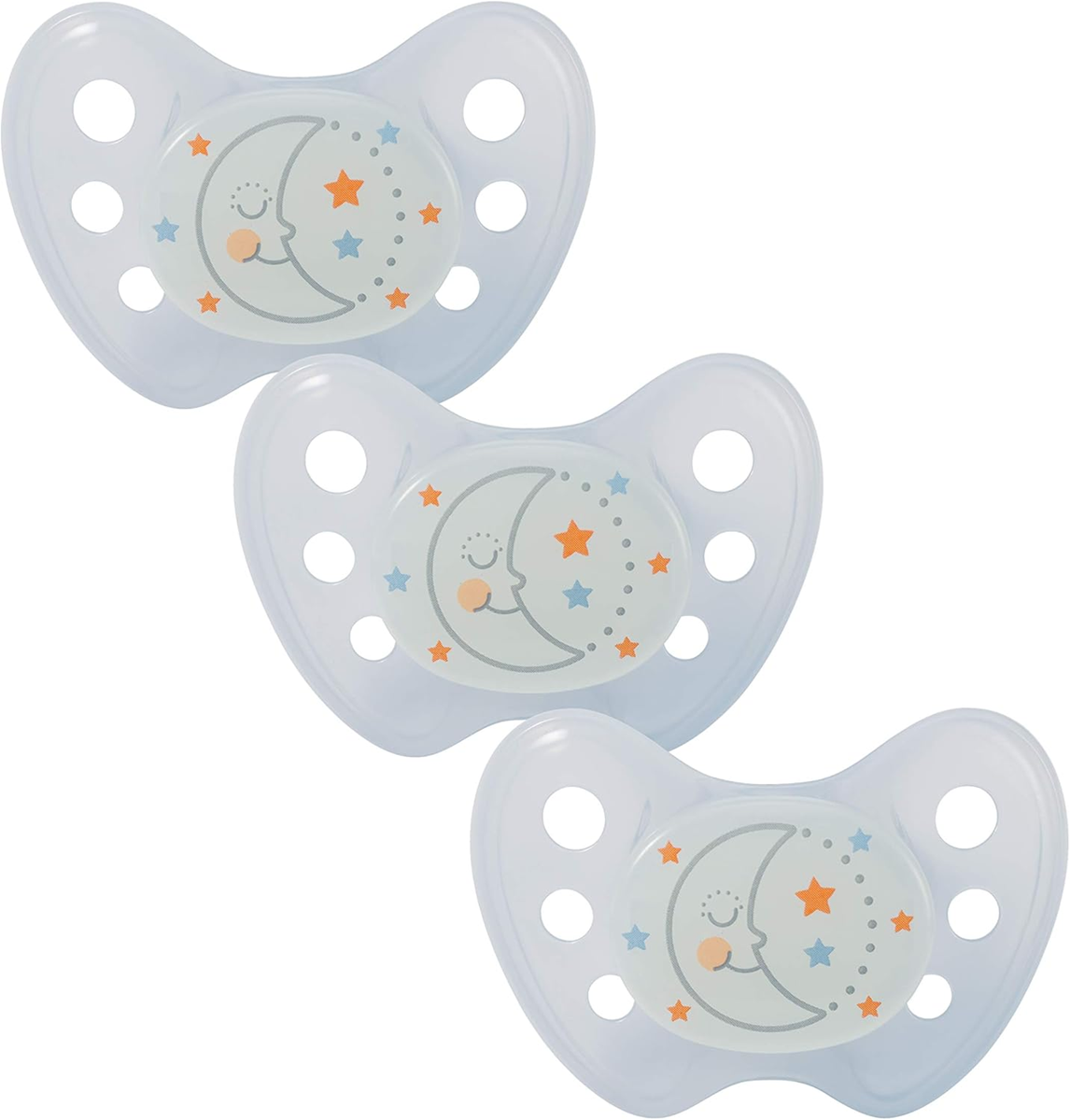 DENTISTAR NIGHT succhietto calmante in silicone 3x 0-6 mesi
