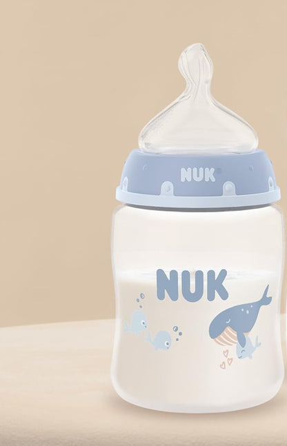 NUK First Choice+ flaska 150 ml napp S långsamt flöde 0+