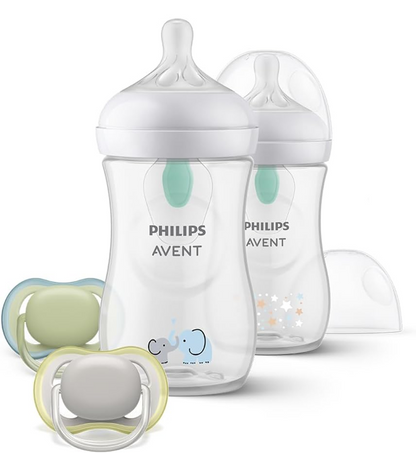PHILIPS AVENT Natural RESPONSE AIRFREE VENT set med nappflaskor 260 ml x2 + napp