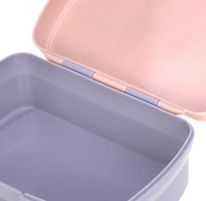 LASSIG madkasse med udtagelig snackbakke 460 ml REGNBUE