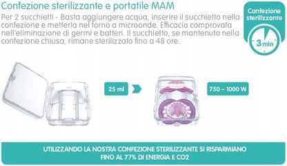 MAM AIR dudlík uklidňující x2 6-16M KAUČUK