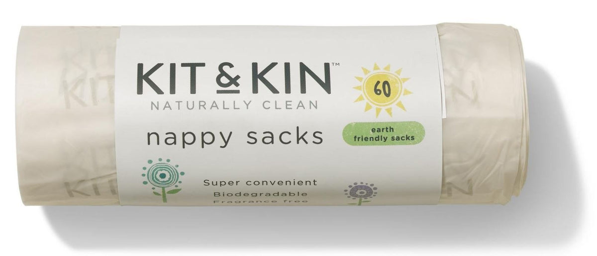 KIT & KIN lugtfrie poser til brugte bleer 60 stk.