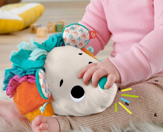 FISHER-PRICE HBP42 Sensorischer Igel, Kuscheltier