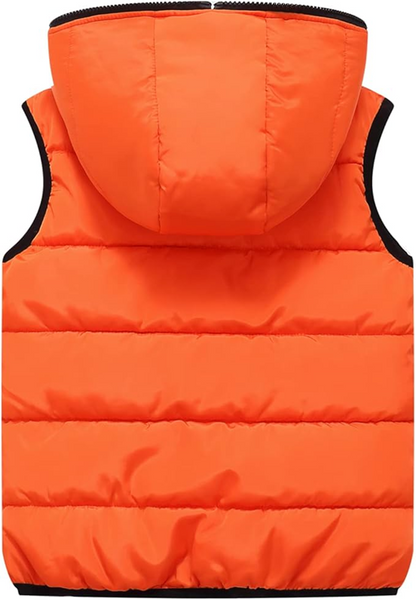 JIAMY gilet trapuntato con cappuccio reversibile 100-110