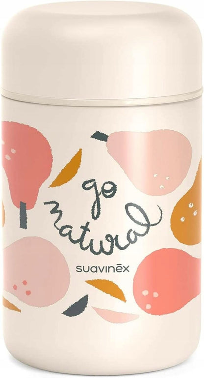 SUAVINEX Go Natural ανοξείδωτη θερμός φαγητού 400 ml