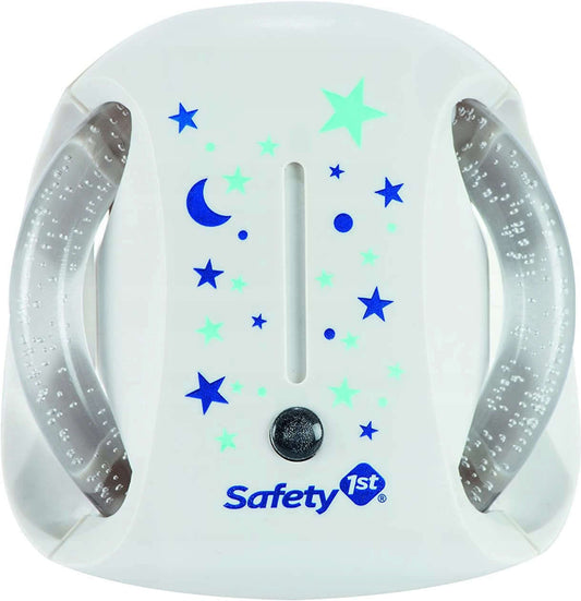SAFETY 1ST automatyczna lampka nocna LED do gniazdka, biała, energooszczędna lampka nocna z czujnikiem zmierzchu
