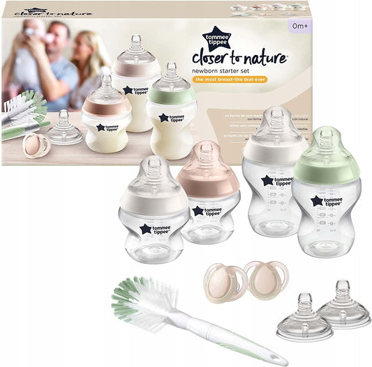 TOMMEE TIPPEE zestaw startowy butelki, smoczki 9el