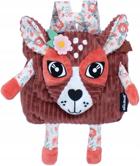 DEGLINGOS Plüschrucksack Kindergarten HIRSCH 26 x 36 cm