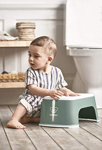 BabyBjörn Step Stool antislip opstapje voor kinderen groen-wit
