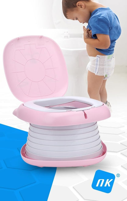 NK toilette da viaggio pieghevole portatile + borsa e custodia