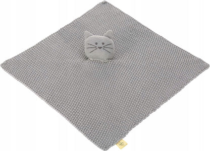 LASSIG Little Chums gebreide knuffel deken KAT 26 cm