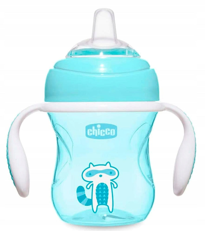 CHICCO Transition Cup непроливаща се чаша с накрайник и дръжки 200 ml 4 м+