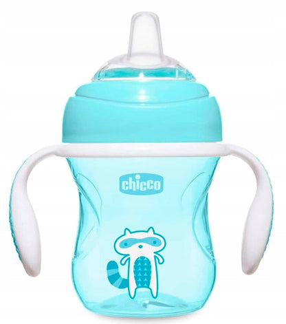 CHICCO Transition Cup непроливаща се чаша с накрайник и дръжки 200 ml 4 м+