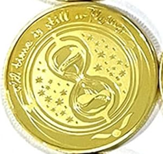 BRADOC Zoubková víla pozlacená kovová mince pod polštář 4 cm PŘESÝPACÍ HODINY