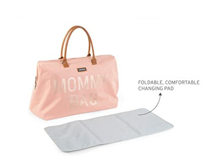 Childhome Mommy Bag – różowa torba i mata do przewijania