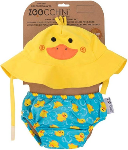 ZOOCCHINI pannolino da nuoto + cappello 6-12 mesi