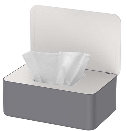 CONTENITORE per salviette umidificate con guarnizione e coperchio 10,1 x 21 cm