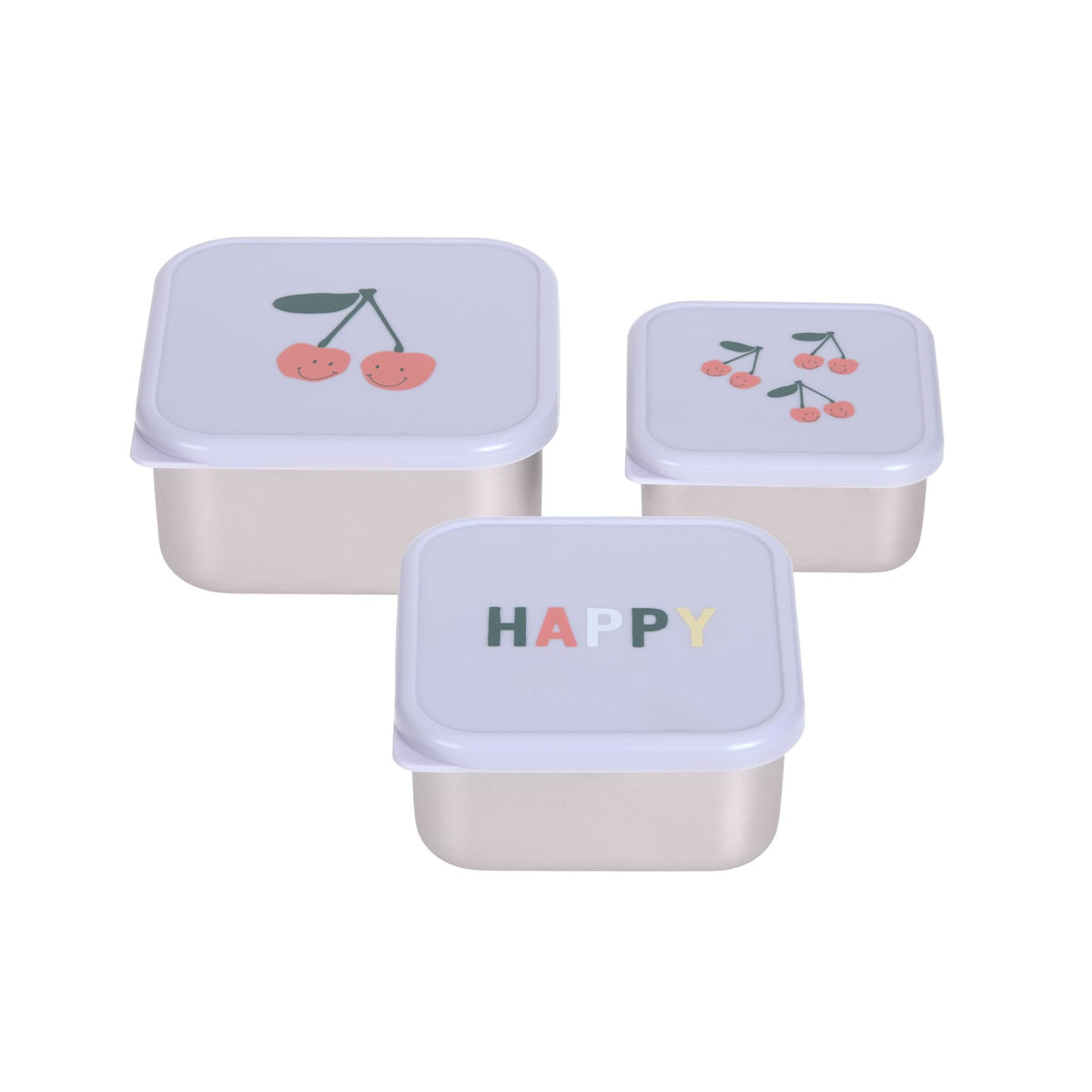 Lässig Happy Fruits – zestaw pojemników w trzech rozmiarach