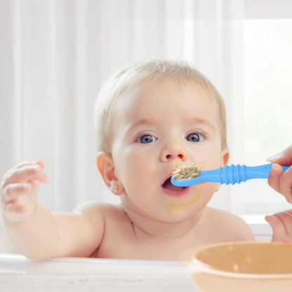 Set di cucchiaini in silicone VICLOON per alimenti solidi, 4 pezzi, 11 cm