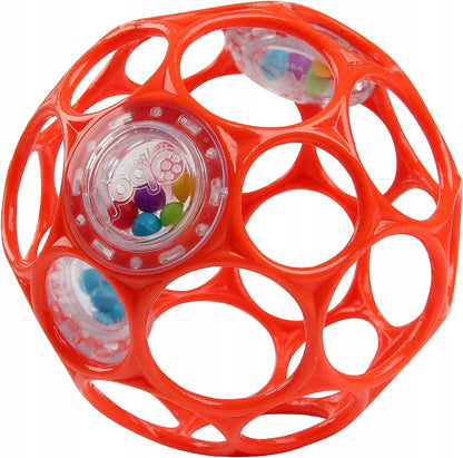 BRIGHT STARTS Oball Rattle гризалка за хващане с дрънкалки 10 cm