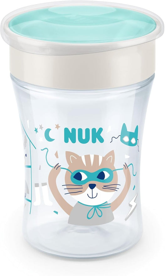 NUK Magic Cup csőrös csöpögésmentes pohár 360°-os, 230 ml, 8 hónapos kortól
