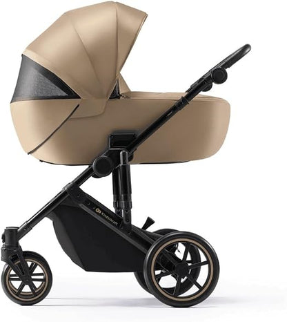 KINDERKRAFT PRIME2 PRO poussette multifonction 3-en-1 jusqu'à 22kg + siège auto MINK PRO