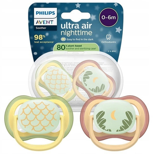 PHILIPS AVENT Ultra Air Night cumik, 2 db 0–6 hónap FOSZFORESZKÁL A SÖTÉTBEN