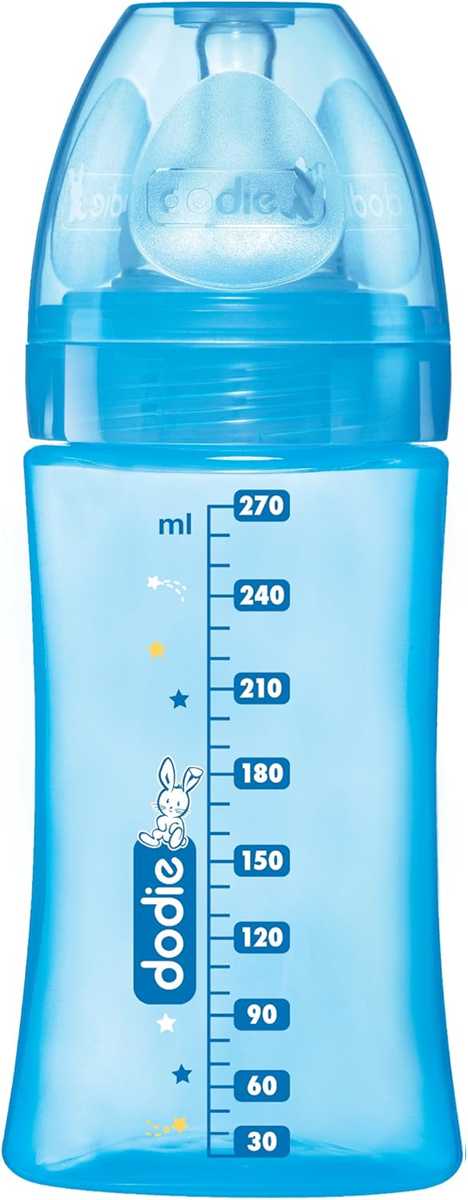 DODIE fľaša 270 ml cumlík 2 stredný prietok 0 – 6 m ZAJAC