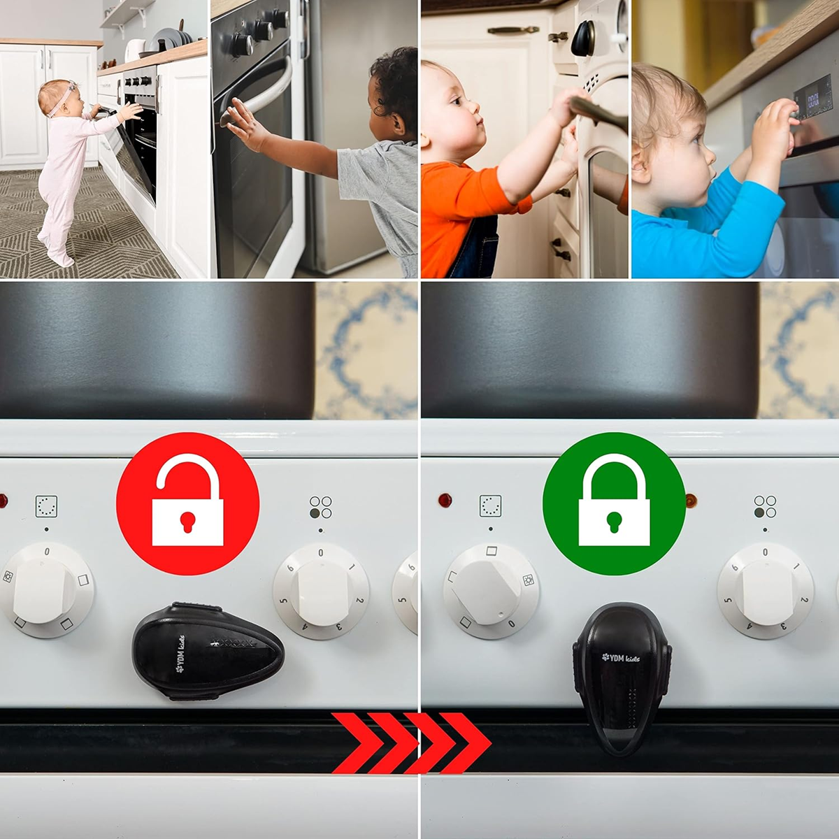 YDM Kids blocco di sicurezza per porta forno 1 pezzo
