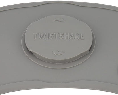 TWISTSHAKE mata CLICK MAT z talerzykiem 6msc+ silikonowa mata z przyssawką, szara