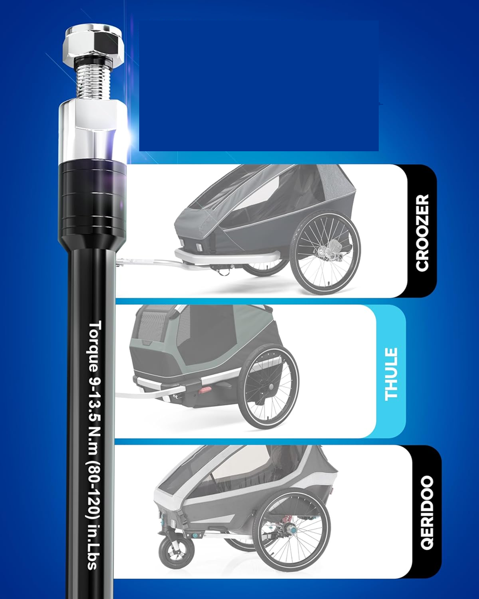 THULE AXLE átmenő tengely kerékpár utánfutókhoz THULE CROOZER QERIDOO 160-178 mm M12 x 1.0