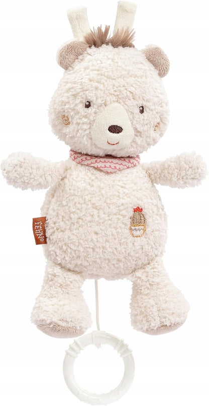 Oso de peluche con caja de música colgante para bebés