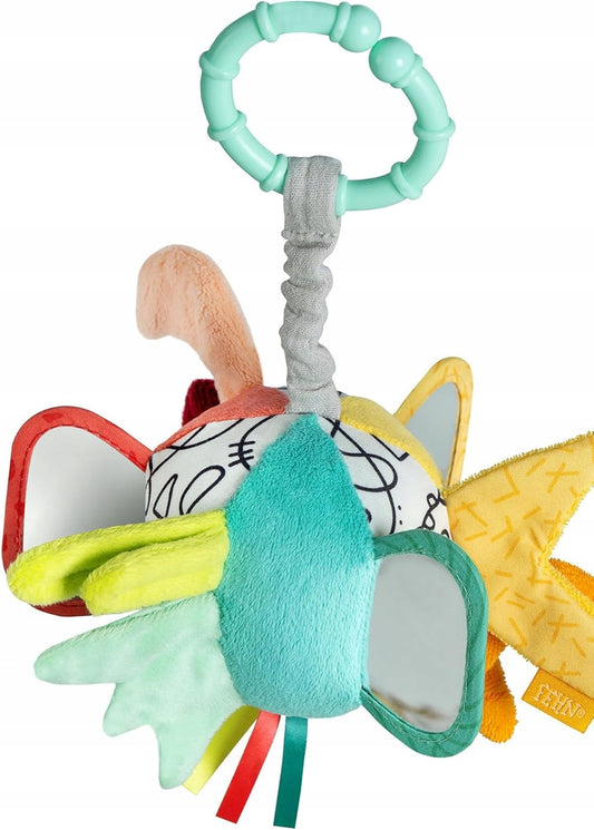 FEHN Dobabydoo zawieszka z piszczałką i lusterkami do wózka, fotelika 23 cm