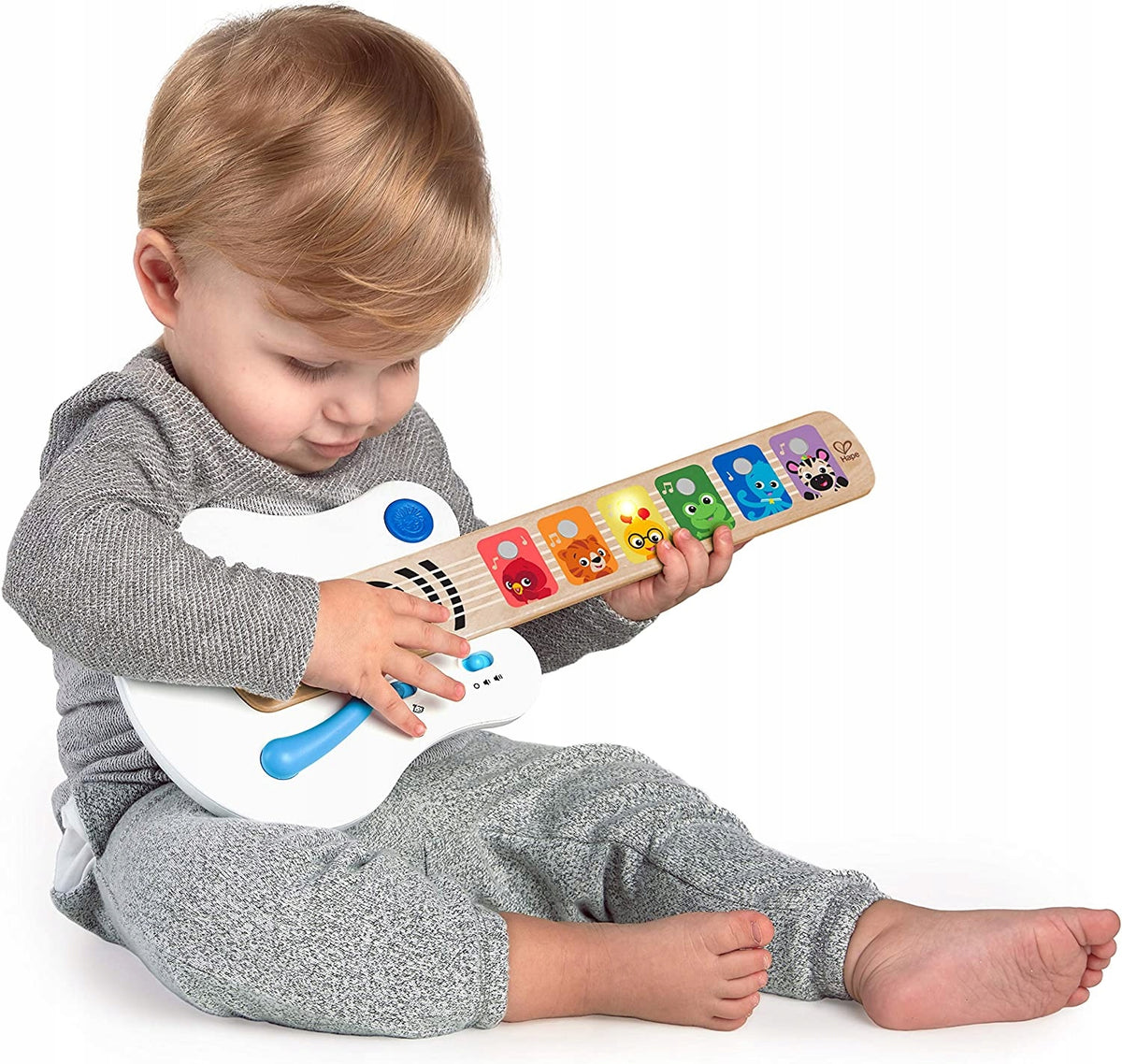 BABY EINSTEIN Hape Magic Touch dotykowa gitara elektryczna 41,6 cm – dominujący biały wymiary 41,6 x 17,5 x 3,3 cm –…